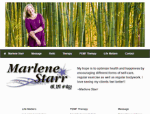 Tablet Screenshot of marlenestarr.com